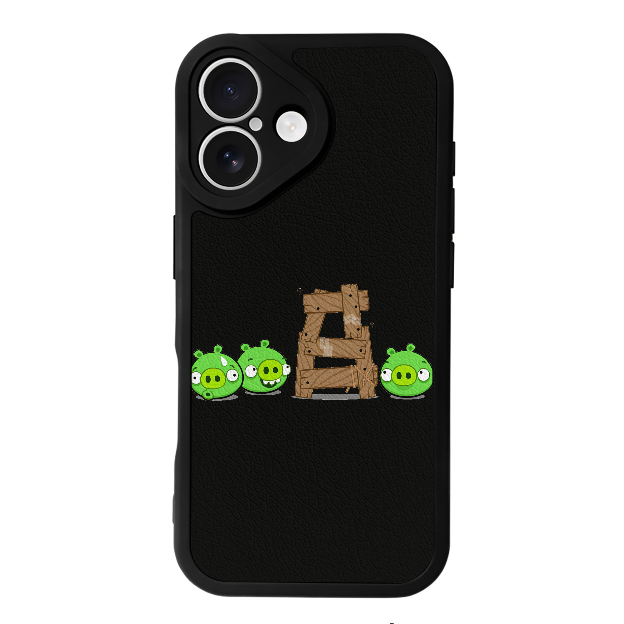 （画像用） Angry Birds アングリーバード 【iPhone 16シリーズ対応】シリコンスマホケース（レザー調） 材質：シリコン